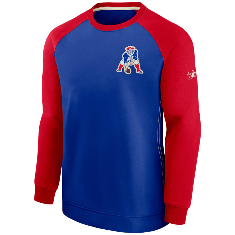 Nike Dri-Fit Raglan Crew NFL New England Patriots Blue