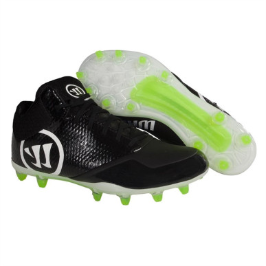 Crampons de Football Americain Warrior Burn 9 Low Noir