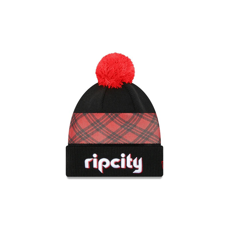 New Era City Edition 2021 Knit NBA Portland Trail blazers Black
