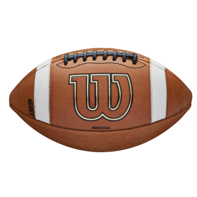 Ballon de Football Américain Wilson GST 1003 – Cuir Véritable, Conçu pour les Matchs