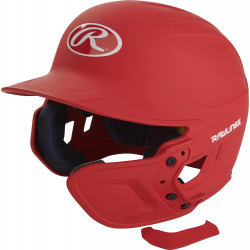 Protección de mejillas para Casco de beisbol Rawlings Rojo