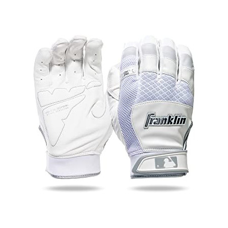 Men's Batting glove Franklin Shok Sorb X White