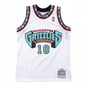 Camiseta NBA Mike Bibby Vancouver Grizzlies 1998-99 Mitchell & ness Hardwood Classic Blanco