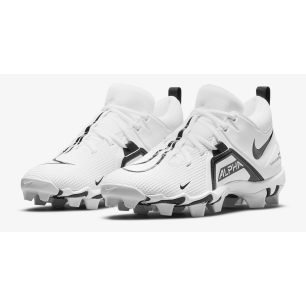 Men's Football Cleats Nike Alpha Menace Shark 3 Mid White