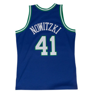 Camiseta NBA Dirk Nowitzki Dallas Mavericks 1998-99 Mitchell & ness Hardwood Classic azul