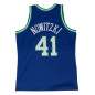 Camiseta NBA Dirk Nowitzki Dallas Mavericks 1998-99 Mitchell & ness Hardwood Classic azul Camiseta NBA Dirk Nowitzki Dallas Mavericks 1998-99 Mitchell & ness Hardwood Classic azul