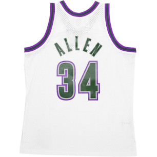 Mitchell & ness Hardwood Classic NBA Jersey Ray Allen Millwaukee Bucks 1996-97 white