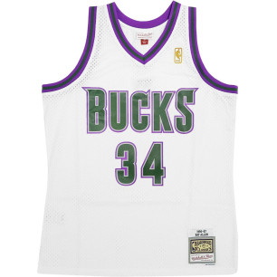 Mitchell & ness Hardwood Classic NBA Jersey Ray Allen Millwaukee Bucks 1996-97 white