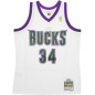 Mitchell & ness Hardwood Classic NBA Jersey Ray Allen Millwaukee Bucks 1996-97 white