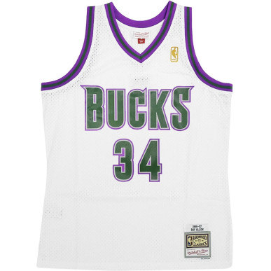 Mitchell & ness Hardwood Classic NBA Jersey Ray Allen Millwaukee Bucks 1996-97 white