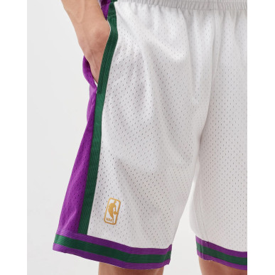 Short NBA Mitchell & Ness Swingman Milwaukee Bucks 1996-97 blanco para hombre