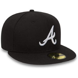 New Era MLB Basic 59fifty Hat MLB Atlanta Braves Black
