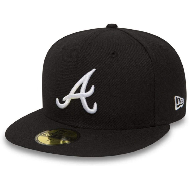 New Era MLB Basic 59fifty Hat MLB Atlanta Braves Black