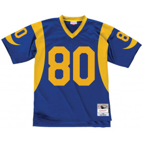 Maillot NFL Isaac Bruce St. Louis Rams 1999 Mitchell & Ness Legacy Retro Bleu pour Homme