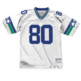 Maillot NFL Steve Largent Seattle Seahawks 1985 Mitchell & Ness Legacy Retro Blanc pour Homme