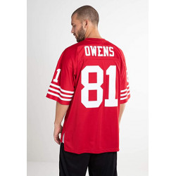 Maillot NFL Terrell Owens San Francisco 49ers 2002 Mitchell & Ness Legacy Retro Rouge pour Homme