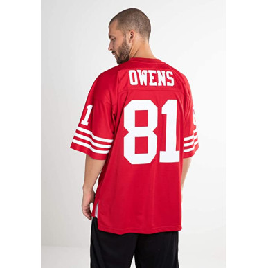 Men's Mitchell & Ness Legacy Jersey NFL Terrell Owens San Francisco 49ers 2002 red