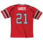 Maillot NFL Deion Sanders Atlanta Falcons 1989 Mitchell & Ness Legacy Retro Rouge pour Homme
