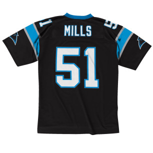 Men's Mitchell & Ness Legacy Jersey NFL Sam Mills Carolina Panthers 1996 Black