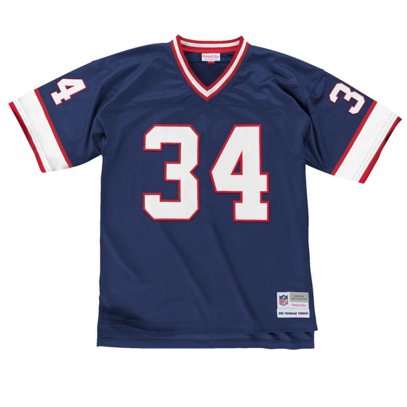 Thurman Thomas Jersey  Buffalo Bills Mitchell & Ness NFL Blue Throwback  Jersey