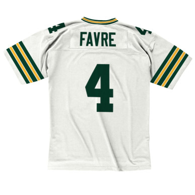 Men's Mitchell & Ness Legacy Jersey NFL Brett Favre Greenbay Packers 1996 White