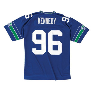 Men's Mitchell & Ness Legacy Jersey NFL Cortez Kennedy Seattle Seahawks 1993 royal