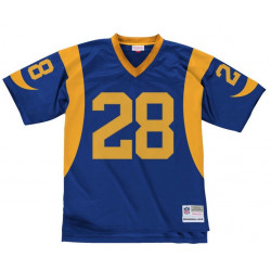 Camiseta NFL Marshall Faulk St. Louis Rams 1999 Legacy Retro Azul para hombre