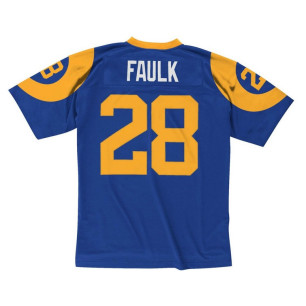 Men's Mitchell & Ness Legacy Jersey NFL Marshall Faulk St. Louis Rams 1999 Blue