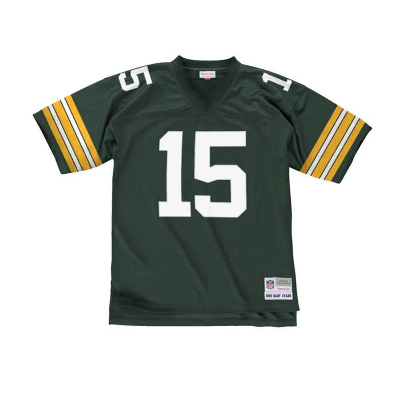Men's Mitchell & Ness Legacy Jersey NFL Bart Starr Greenbay Packers 1969 Green
