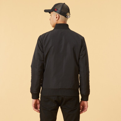 Bomber NBA Chicago Bulls New Era Team Wordmark Noir pour Homme