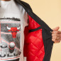 Men's New Era Team Wordmark Bomber NBA Chicago Bulls black