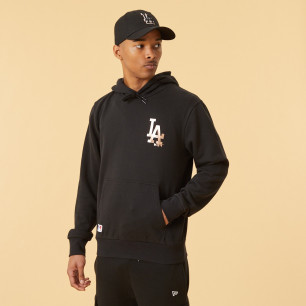 Men's New Era Metallic Hoody MLB Los Angeles Dodgers Black