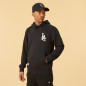 Sudadera MLB Los Angeles Dodgers New Era Metallic Negro para hombre
