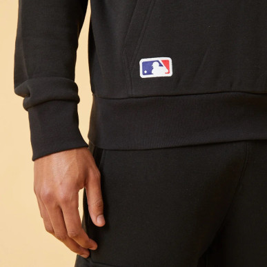 Sweat à capuche MLB Los Angeles Dodgers New Era Metallic Noir pour homme