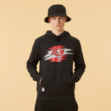 Sweat à Capuche NFL Tampa Bay Buccaneers New Era Noir