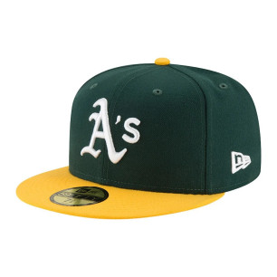 New Era authentic performance 59fifty MLB Hat Oakland Athletics 59fifty green