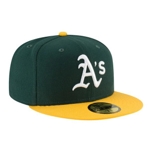 New Era authentic performance 59fifty MLB Hat Oakland Athletics 59fifty green