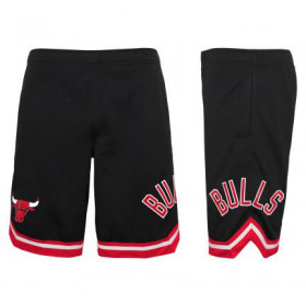 Short NBA Chicago Bulls Outter Stuff Box out Baller Mesh Negro para niño