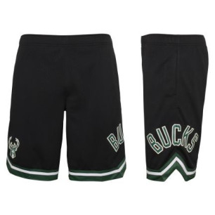Kids' Outter Stuff Box out Baller Mesh NBA Short Milwaukee Bucks Black