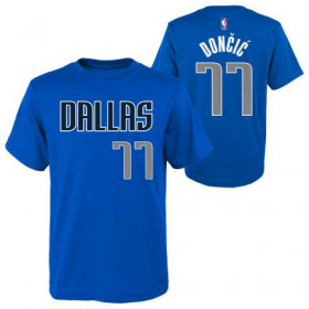 T-shirt NBA Luka Doncic Dallas Mavericks Outter Stuff Bleu pour enfant