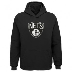Sweat à capuche NBA Brooklyn nets Outter Stuff Primary Noir pour Junior