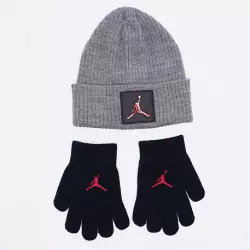 Bonnet et gants Jordan metal jumpman Gris pour enfant