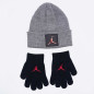 Bonnet et gants Jordan metal jumpman Gris pour enfant