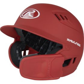 Casco de beisbol Rawlings Reverse Series Azul con Protección de mejillas Rojo