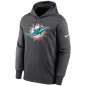 Men's Nike Prime Logo Therma Hoodie NFL Miami Dolphins Grey