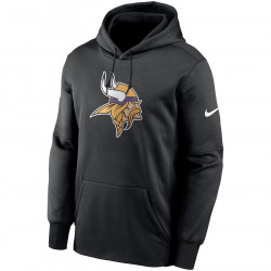 Sudadera NFL Minnesota Vikings Team Nike Prime Logo Therma Negro para hombre