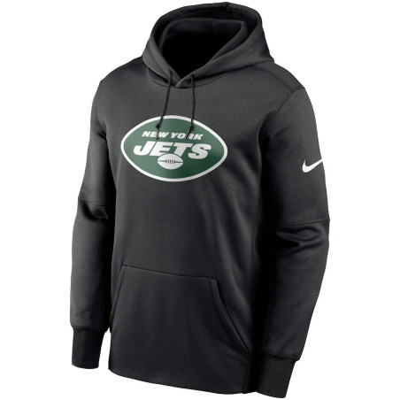 Sudadera NFL New York Jets Team Nike Prime Logo Therma Negro para hombre