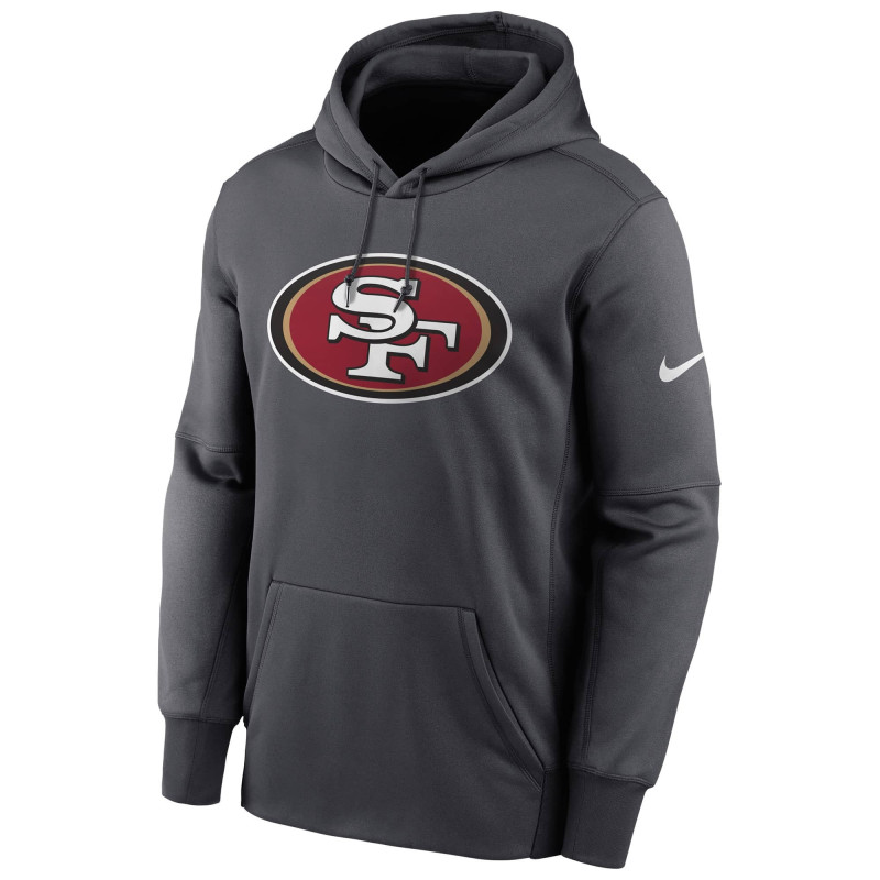 Men's Nike Prime Logo Therma Hoodie NFL San Francisco 49ers Grey
