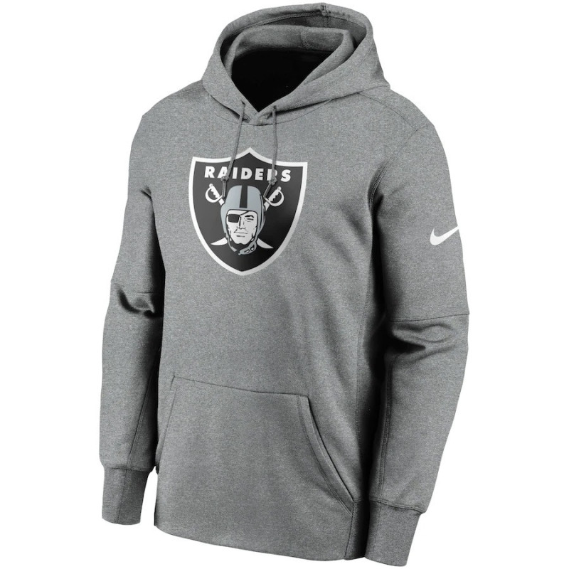 Men's Nike Prime Logo Therma Hoodie NFL Las Vegas Raiders Grey