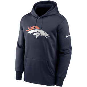 Men's Nike Prime Logo Therma Hoodie NFL Denver Broncos Navy